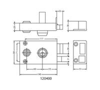 Jpm serrure multipoints en applique Vega - Or