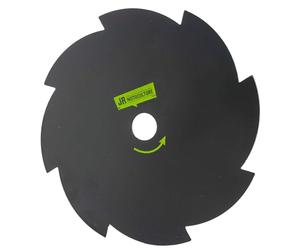 jr motoculture 8810 - Lame - 8 Dents - Débroussailleuse - Montage Réversible - 25,5 cm de Diamètre