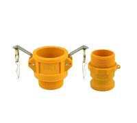 JRBJWYVV 1Pcs DN15 to DN50 Camlock Couplings 1/2" to 2" Quick Disconnect PP Pipe Fittings(Follow me Cheaper,1-1/4")