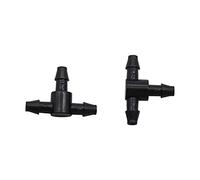 JRBJWYVV Garden Plumbing 30 Pieces of 4mm Barbed Tee Hose Connector Garden Tee Water Separator Agricultural Greenhouse Irrigation Pipe Fittings
