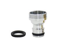 JRBJWYVV Pipe Fittings Brass Male M22 M24 Male to 5/8" Faucet Connector Garden Faucet Quick Connector for Bathroom Faucet Copper Fittings (Color : Plating Silver)