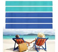 JRJRN Lot de 5 bandes de serviette de plage en caoutchouc léger pour chaise de plage, bandes élastiques pour chaises longues, élastiques pour transat de piscine et chaises de plage de croisière