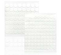 JRSHIRLEYLTD Lot de 156 points adhésifs transparents 6 mm 10 mm 20 mm ronds imperméables pour mur, bois, plastique, accessoires de Noël
