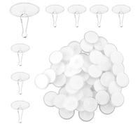 JRSHIRLEYLTD Lot de 44 crochets de plafond autocollants transparents sans perçage pour chambre à coucher, cuisine, mur, décoration de Noël