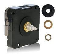 JRSHIRLEYLTD Mouvement à quartz super silencieux pour horloge murale à tige longue et tige courte de 20 mm, mécanisme de rechange de mouvement de rechange, (série 12888)
