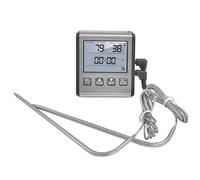 Jrudjsnhhty TP710S Thermomètre numérique pour four, fumoir, cuisine, grill, viande, barbecue avec deux sondes