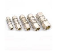 JRXFXEKW 1pc Bulkhead Straight Push Brass Oil Pipe Fitting 4 6 8 10 12 14 16mm OD Tube Compression Ferrule Tube Compression Fitting Connector(OD Tube 4mm)
