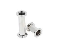 JRXFXEKW 1pc KF16 KF25 KF40 KF50 Vacuum Straight Pipe 304 Stainless Steel Flange Quick Match Fixture Straight Pipe Fittings 40-200mm Length(180mm,KF40)
