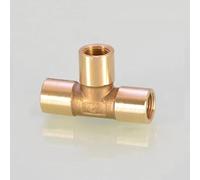 JRXFXEKW 1PCS All Types 1/8" 1/4" 3/8" Female Male Tee 3 Ways Splitter Brass Pipe Fitting Water Gas Oil DN6/DN8/DN10 Home Garden(F-F-F,1/8")