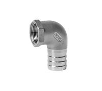 JRXFXEKW 38mm 40mm 42mm 50mm 65mm Hose x 1/4" 3/8" 1/2" 3/4" 1" BSPP Male 304 Stainless Steel Elbow Pipe Fitting(Female Thread,40mm-BSP1.2)