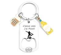 JRZDFXS Décapsuleur FootBall Personnalisé sur le Thème du Football - Cadeau Foot Homme Original - Cadeau Anniversaire, Noël pour Fan de Football (J'ai Foot)