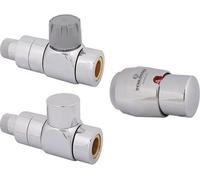 Js Style-Tec-Set, Durchgangsform Dn15,1/2",Reinweiss