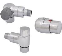 Js Style-Tec-Set, Winkelform Anschl.links,Dn15,1/2",Reinweiss