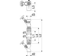 Js Wz-Einbaugarn.steigrohr,Qn 6,0 1 1/4 "X1 1/4",Bueg.:edelst.,Starr