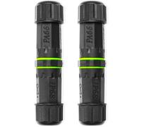 JSADZKJ Connecteur électrique étanche à 4 broches IP68 Coupleur étanche pour câbles extérieurs Compatible avec des câbles de 3,5 à 10 mm de diamètre pour panneaux d'affichage extérieurs-2pièces