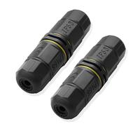 JSADZKJ Connecteur étanche IP68 M20 3-Pôles Connecteur de câble étanche pour l'extérieur Gamme de fils (3.5-10mm) Pour l'éclairage public, l'éclairage paysager 2pcs (3-Pôles)