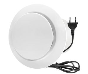 JSATFUL Extracteur d'air 100mm, 130m³/h Silencieux Ventilateur d'extraction, pour Salle de Bain, Toilettes, Cuisine, Garage, Extracteur vortex Économe en énergie avec clapet anti-retour (4 inch)