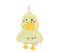 JSGHGDF Essuie-Mains Kid Super Absorbant Kitchen, Yellow, A | Serviette Coraux Mouchoir en molleton Suspendu Lingette Torchon de salle de bain