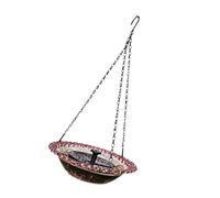 JSGHGDF Fontaine solaire à suspendre pour oiseaux avec eau qui coule - Fontaine décorative pour jardin, cour, transparente, étanche et résistante aux intempéries