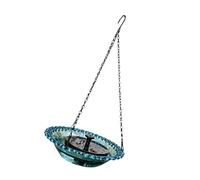 JSGHGDF Fontaine solaire à suspendre pour oiseaux avec eau qui coule - Fontaine décorative pour jardin, cour, transparente, étanche et résistante aux intempéries