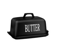 JSHKY Le beurrier peut contenir un bloc de beurre complet de 250 g ou un bloc de beurre britannique de 500 g, grand récipient à beurre en céramique pour comptoir, stockage du beurre en porcelaine