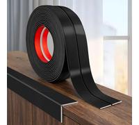 JSIWOTH Profilé d’Angle PVC Flexible Auto-Adhésif 9,2m, Largeur 30mm Noir | Protection d’angle 90-180° pour murs, plafonds, portes et finitions intérieures ou extérieures