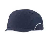 JSP HARDCAP A1+ Casquette légère - Visière 2,5 cm - Bleu Marine - Ventilée - Anti-heurt & Coque sécurité en 812 - pour logistique, Industrie, ingénierie & Maintenance - en 812