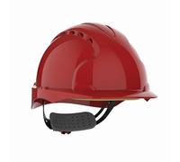 JSP JSP Casque de protection EVO3, fermeture à vis, EN 397, rouge Quantité:1
