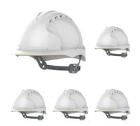 JSP Casque Evo®2 ventilé, glissière, Blanc (AJF030-000-100) (Lot de 5)