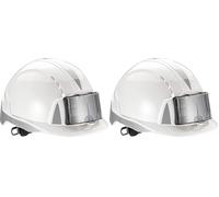 JSP Casque EVOLite® Porte-Card - CR2 Gris - ventilé - crémaillère - Blanc (AJB170-D00-100) (Lot de 2)
