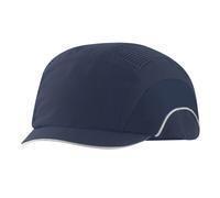 JSP HARDCAP A1+ Casquette légère - Visière 2,5 cm - Bleu Marine - Ventilée - Anti-heurt & Coque sécurité en 812 - pour logistique, Industrie, ingénierie & Maintenance - en 812