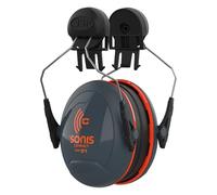 JSP Protection Coquilles antibruit Sonis Compact pour casque – SNR 31 dB EN 352-3 – Gris/Orange