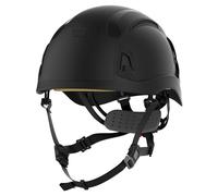 JSP Evo Alta BASEWORKER Casque de sécurité - Mécanisme à cliquet - aéré - Noir - Casque de Chantier avec jugulaire pour machinerie Lourde, entrepôts, Maintenance et Industriel - en 397 & en 50365