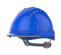 JSP EVO2 Casque de Chantier, Non Ventilé, Cliquet Coulissant, Bleu