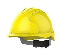 JSP EVO3 Comfort Plus Casque de Chantier, Non Ventilé, Molette, Jaune