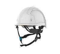 JSP EVOLITE SKYWORKER Casque de sécurité - Blanc - Coque ABS - Jugulaire 4 Points - Casque de Chantier pour travaux en Hauteur, Secours en Montagne & travaux d’élagage - en 12492 & en 397