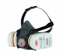 JSP FORCE8 Demi-Masque Respiratoire Réutilisable Filtres PressToCheck A2P3 | Protection peintures, solvants, pesticides, colles et poussières. Bricolage, industrie. UK. EN 140, EN 14387.