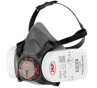 JSP FORCE 8 Masque Respiratoire Filtres P3 PressToCheck™ - Réutilisable - Protection Poussières Fines, Quartz, Bois, Glyphosate, Moisissures, Aérosols - Bricolage, Industrie - EN 140 & EN 143