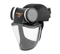 JSP POWERCAP ACTIVE IP PAPR Masque Respiratoire Ventilé - Filtre & Visière Anti-Impact - Batterie 8h & USB - Anti Poussière & Particules - Travaux, Agriculture, Bricolage - EN 12941 & EN 166