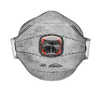 JSP SPRINGFIT 436ML FFP3 Masque Pliable Valve, Charbon Actif (Boîte de 10)