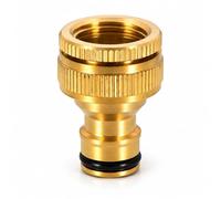 JSSELLER Adaptateur Robinet Tuyau arrosage Laiton 1/2 3/4 étanche | Raccord rapide en laiton avec joints et bande d'étanchéité pour robinet extérieur, tuyau, pulvérisateur et irrigation
