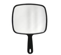 JTKREW 1 x Grand miroir à main avec poignée confortable, grand miroir portable pour coiffeur, coiffeur, cabinet dentaire, coupe de cheveux et maquillage
