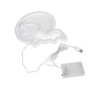 JTLB Enseignes au Néon D'halloween Lune et Chauve-souris, Lumières au Néon LED Alimentées par Batterie USB, pour Décoration Murale, Fête, Cadeau pour Enfants (#1)