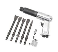 JTLB Kit de Marteau Pneumatique, Outil de Forage à Burin Pneumatique Robuste avec 3 Burins pour la Réparation de Voiture, Plaquette de Frein, élimination de la Rouille, Fixation (de 250 mm de long)