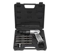 JTLB Kit de Marteau Pneumatique, Outil de Forage à Burin Pneumatique Robuste avec 3 Burins pour la Réparation de Voiture, Plaquette de Frein, élimination de la Rouille, Fixation (court de 150 mm)