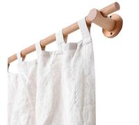 JTPMYFT Tringle à Rideaux en Bois for fenêtres, de 100 à 320 cm, Tringle à Rideaux décorative Robuste for Chambre, Cuisine et terrasse(94.5inch,Single Rod)
