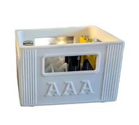 JTQYFI Boîte de rangement de piles, type caisses à bière, organiseur de piles avec design empilable, pour ranger 20 piles 2 A ou 30 3 A