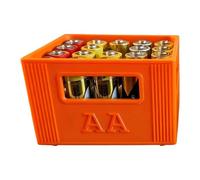 JTQYFI Boîte de rangement de piles, type caisses à bière, organiseur de piles avec design empilable, pour ranger 20 piles 2 A ou 30 3 A