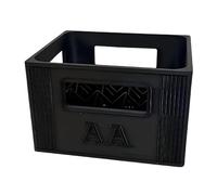 JTQYFI Boîte de rangement de piles, type caisses à bière, organiseur de piles avec design empilable, pour ranger 20 piles 2 A ou 30 3 A