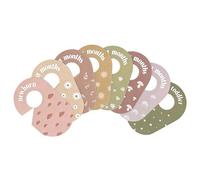 JTQYFI Cartes d ' Organisation de Placard pour bébé en PVC, 8 Feuilles, idéales pour Trier Les vêtements et Accessoires pour bébés, séparateurs de cintres
